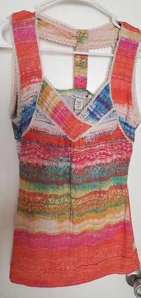 American Rag Multi colored Tank Top - Picture 3 of 6
